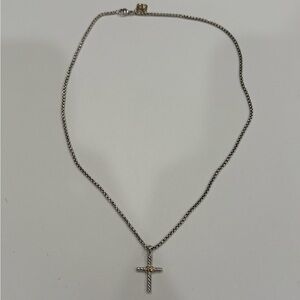 David Yurman Petite X Cross Necklace